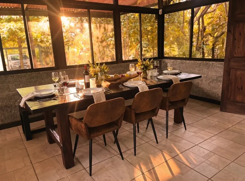 Salle à manger de SÄBI CASA, Puerto Jiménez